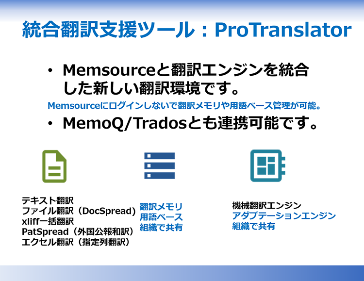 統合翻訳支援ツール ProTranslator